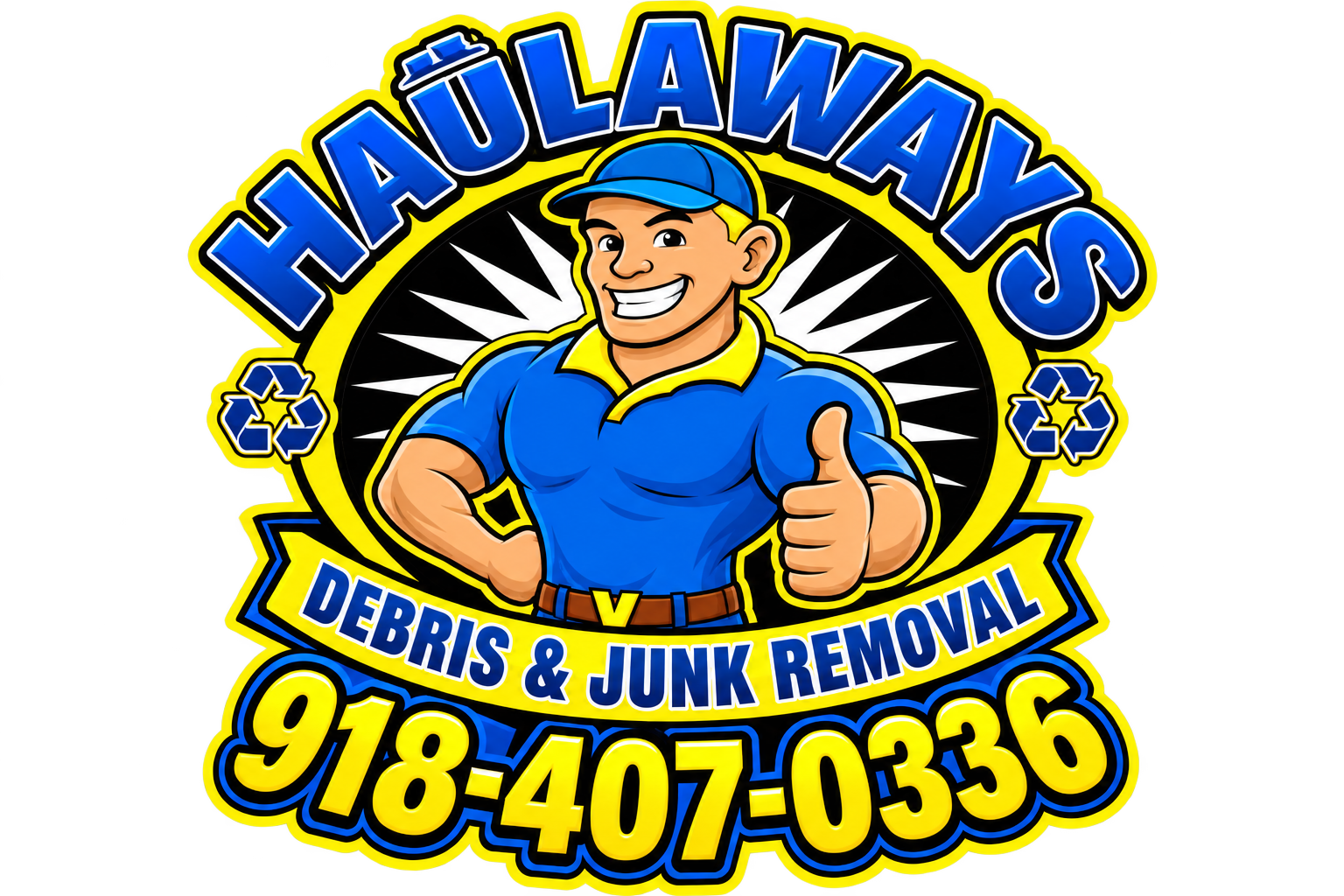 Haulaways Tulsa Junk Removal Logo Haulaways